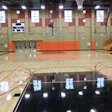 The best time to apply all court markings is prior to a gym floor's finishing process. (Photo courtesy of Maple Flooring Manufacturers Association)