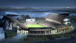 Husky Stadium at the University of Washington (Rendering courtesy of University of Washington Athletics)