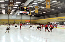 Arrington Community Ice Arena, which opened in September 2007, was built to serve the brand-new men's and women's varsity hockey teams, club hockey teams and the women's synchronized skating team. (Photo courtesy of Adrian College)