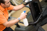 Cleaning sprays and wipes are only effective if the user knows how to properly apply them. (image © Leigh Schindler/iStockphoto.com)