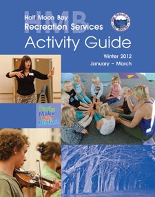 The changes to the Half Moon Bay recreation program are easy to spot in the new recreation guide, the first such publication in years. (Image Courtesy of Stuart Nafey)