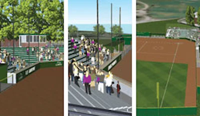 The future Le Moyne College Softball Complex (Renderings courtesy of Le Moyne College)