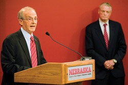 HUSKER KNOW-HOW By the time Nebraska chancellor Harvey Perlman announced the search for Tom Osborne's successor, it was already well under way.(Photo Courtesy of the Lincoln Journal Star)