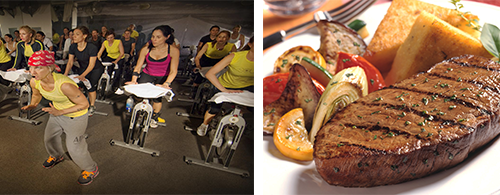 More professionals are choosing to entertain clients and colleagues with fitness, rather than a heavy dinner.