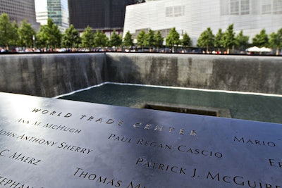 The World Trade Center Memorial attracts more than 9,000 visitors per day.
