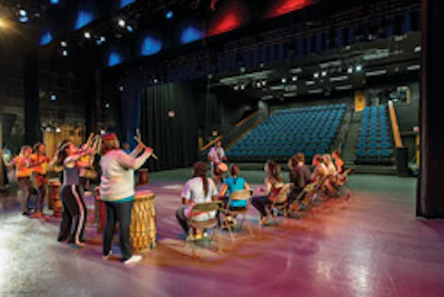 IN HARMONY A 4,750-square-foot addition allowed the dance program studios and theatre to be closer to each other.