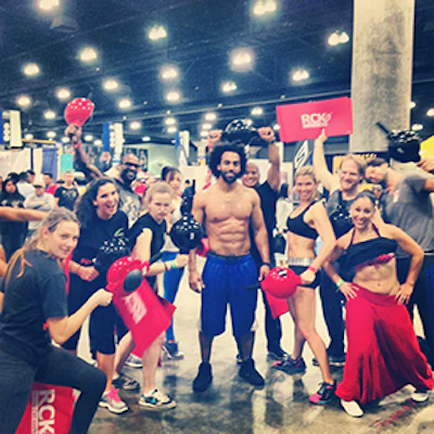 Football Flashback: At the LA Fit Expo, Tommy was reminded of his football days with fans seeking him out for photos.
