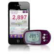 Fitbug Air synched with an iPhone