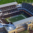 A rendering of the redeveloped Kyle Field. (Photos via Texas A&M University)