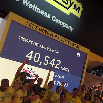Technogym raised more than $20,000 for Augie's Quest.