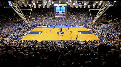 Predictably, Duke's Cameron Indoor handled Utah State's Smith Spectrum in the opening round.