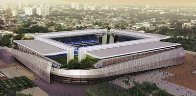 A rendering of Arena Pantanal