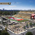A rendering of the completed Tim Hortons Field
