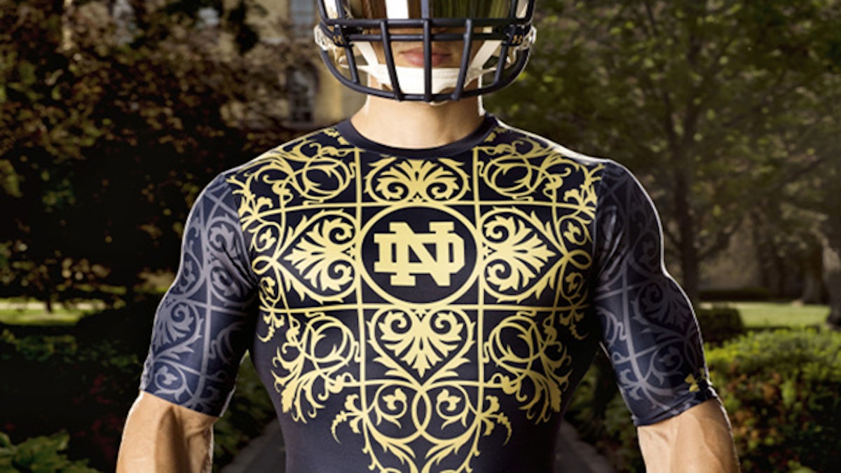 Navy, Notre Dame set to wear alternate uniforms designed by Under