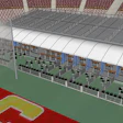 USC's new field-level seating options give fans a suite experience just feet from the action. (Image via USCTrojans.com.)