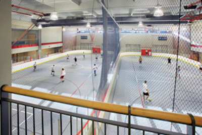 BIG MACS With dasher systems and enough space, a school can effectively double its multipurpose recreation programming. (Photos courtesy of Hastings+Chivetta Architects) — Click here to see more