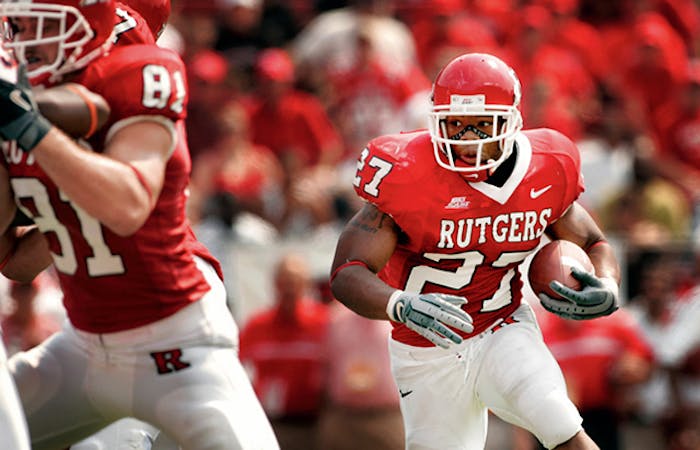 Ray Rice is Rutgers all-time leading rusher, but will most likely be remembered for the awful incident in an Atlantic City elevator.