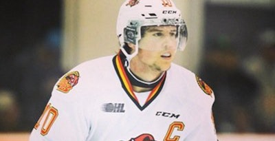 The Belleville Bulls' Jake Marchment. Photo via @JMarch11 on Twitter.