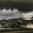 After Saturday's demolition, all that remains of Kyle Field's west side is pile of rubble. Photo via @Statboy203 on Twitter.
