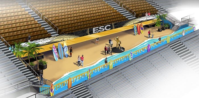 UCF's beach lounge cheapens the school's football brand. (Renderings courtesy of UCF.)