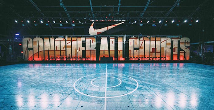 Nike's Zoom Arena LED court. (Photo courtesy of Nike)