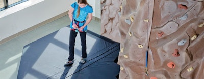 Photo of Denver Police Activities League, courtesy of Eldorado Climbing Walls)