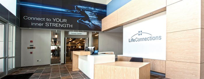 MAKING A CONNECTION Of the 1,600 members at Cisco’s new fitness center, nearly half are new — an impressive statistic considering Cisco has had a fitness center onsite now for nearly two decades. (Photos Courtesy of Cisco)