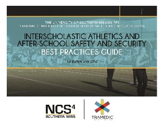 Interscholastic Athletics and After-School Safety and Security Best Practices Guide
