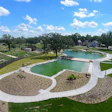 Aerial view of the Webber Park Natural Swimming Pool. Courtesy of the Minnesota Parks & Recreation Board.