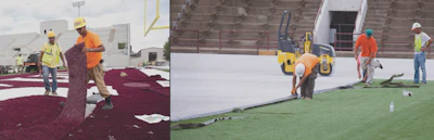 [Photos courtesy of Sports Turf]
