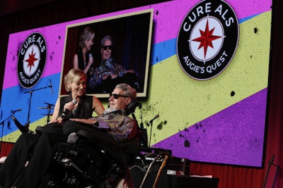 Lynne and Augie Nieto at the annual BASH for Augie (photo by Steve Cohn Photography).