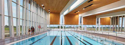 Atlas Tube & WFCU Pools, Lakeshore, Ont. [Photo by Shai Gil, courtesy of MacLennan Jaunkalns Miller Architects]