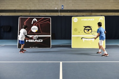 Not your average tennis practice backboard: REBO walls are made for non-traditional spaces
