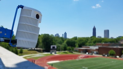 A Pixellot system overlooks Grady High School’s football field, Atlanta, Georgia, USA