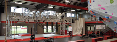 Modular obstacle units can be moved and modified within the permanent frame. [Photo courtesy of RecROC] Click here to see more
