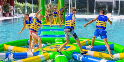 Wibit inflatables can turn any pool into a diversified obstacle course that's fun for patrons of all ages.