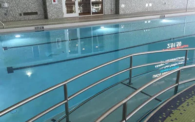 Energy saving IntelliBrite 5G White LED commercial lighting provides the purest and whitest illumination for aquatic facilities. Available in 300/400/500 incandescent equivalents with less than 50 watts of energy use. (Photo courtesy Pentair)