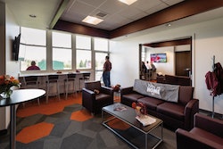Premium seating offers Virginia Tech baseball fans an experience akin to those offered at larger venues [Image courtesy CannonDesign.]