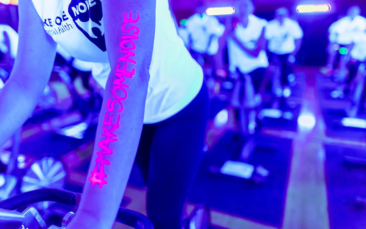 Glow in the dark at SAIT Campus Centre Gym