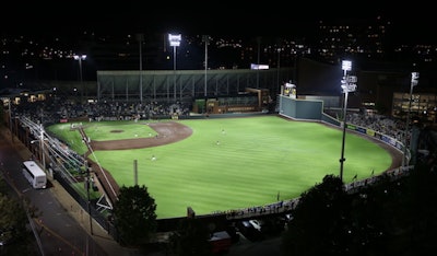 Hawkins Field at Vanderbilt University lit by Eaton's Ephesus Sports Lighting