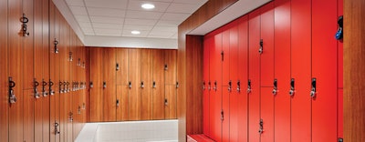 University of Nebraska-Lincoln, East Campus Recreation Center locker room