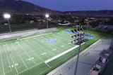 Juan Diego Catholic High School in Draper, UT, lit by Eaton's Ephesus Sports Lighting