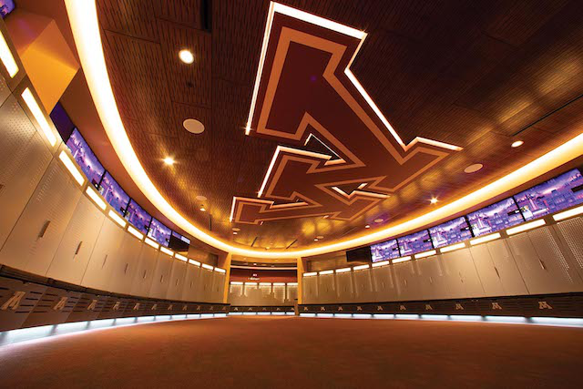 Minnesota locker room [photo courtesy Wenger/GearBoss]