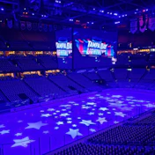 AMALIE Arena, home of the Tampa Bay Lightning, became the first NHL arena to install Eaton's new Ephesus Lumadapt Sports System, doing so prior to the 2018-2019 season.