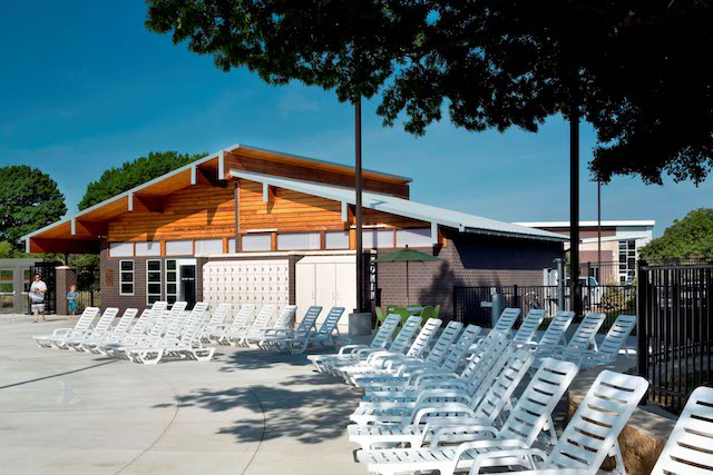 [Heights Family Aquatic Center Bathhouse]