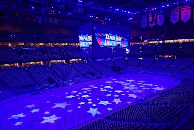 The Lumadapt system is perfect for multipurpose venues like Amalie Arena. Facility operators can easily adjust the lighting for different events.