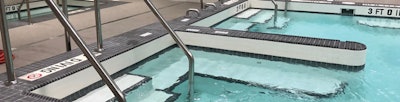 Hydrotherapy pools at Northwestern University.