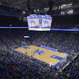 Rupp Arena at the University of Kentucky, lit by LED sports lighting.