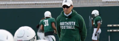 Dartmouth's head football coach Buddy Teevens