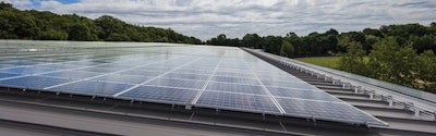 Rooftop of the Bentley Multipurpose Arena at Bentley University [Photo by Warren Patterson]